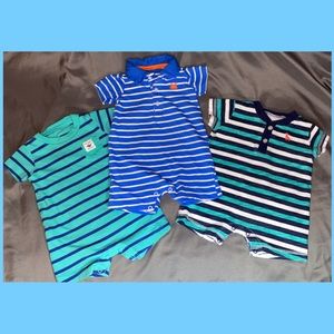 Three Carter's 3 month Summer One-pieces